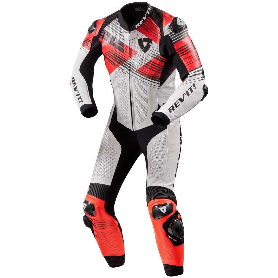 Rev'it APEX Motorcycle Racing Suit White Black