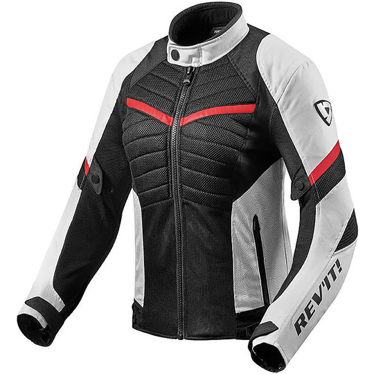 Rev'it ARC AIR LADIES Perforated Motorcycle Jacket Red White For Sale ...