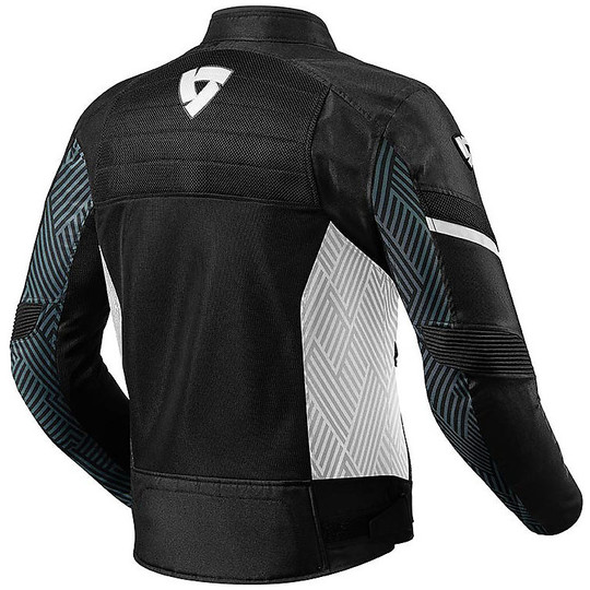 Rev'it ARC AIR Motorcycle Jacket In Perforated Fabric Black White