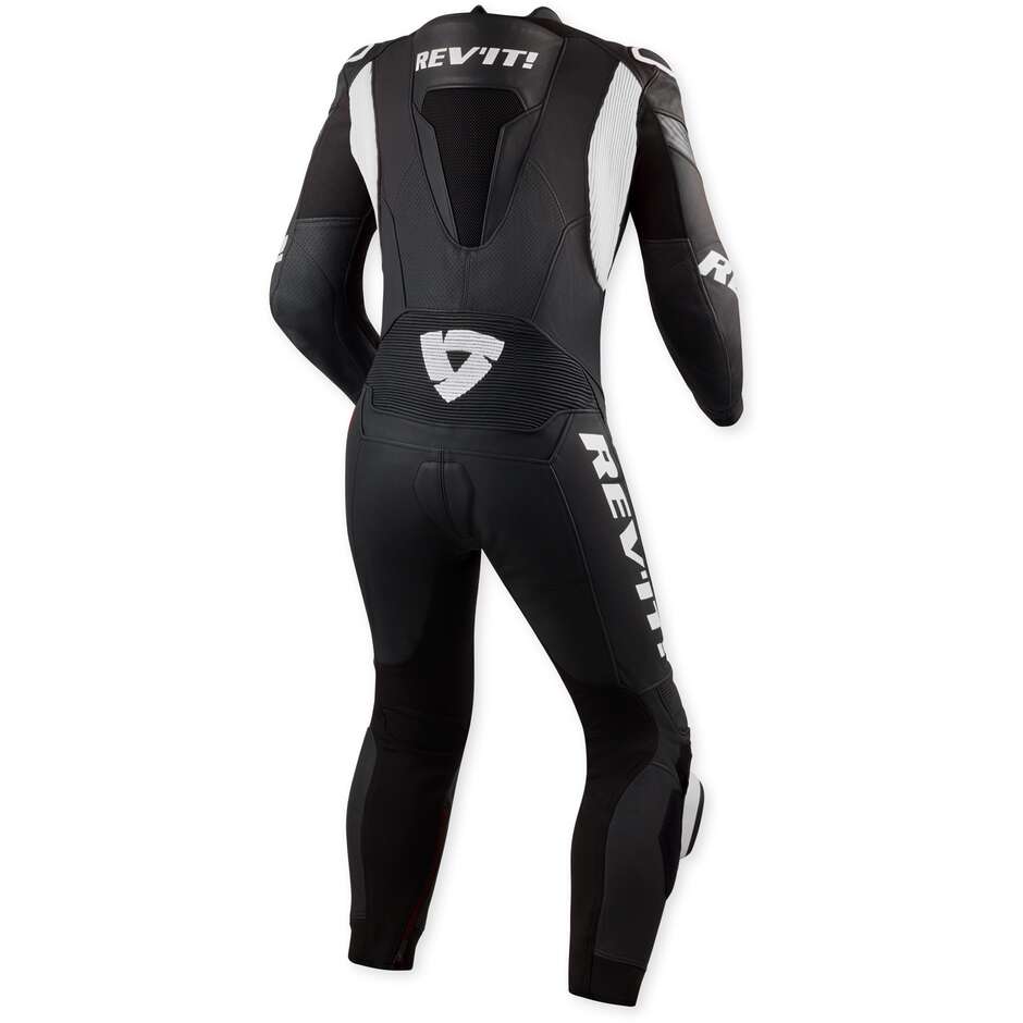 Rev'it Argon 3 Einteiliger Motorradanzug Schwarz Weiß