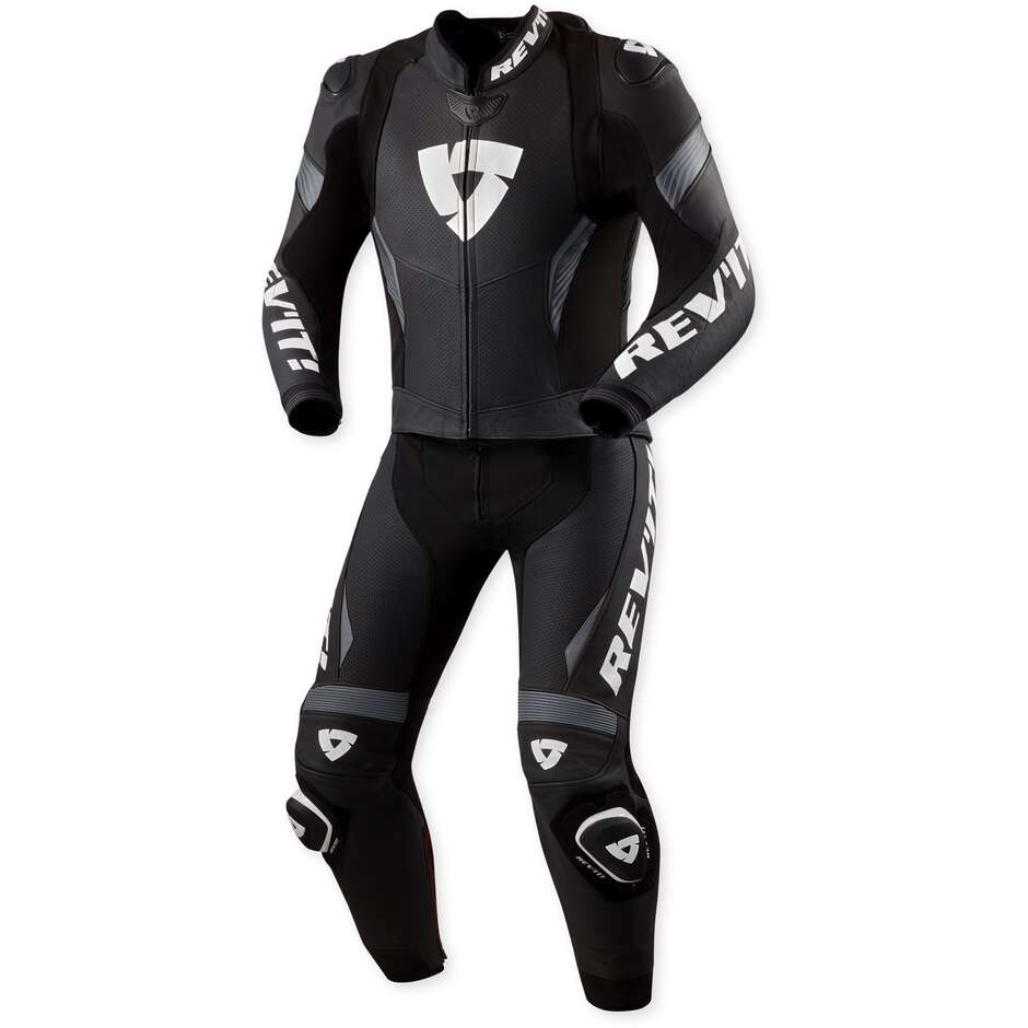 Rev'it Argon 3 Two-Piece Motorcycle Suit Black White