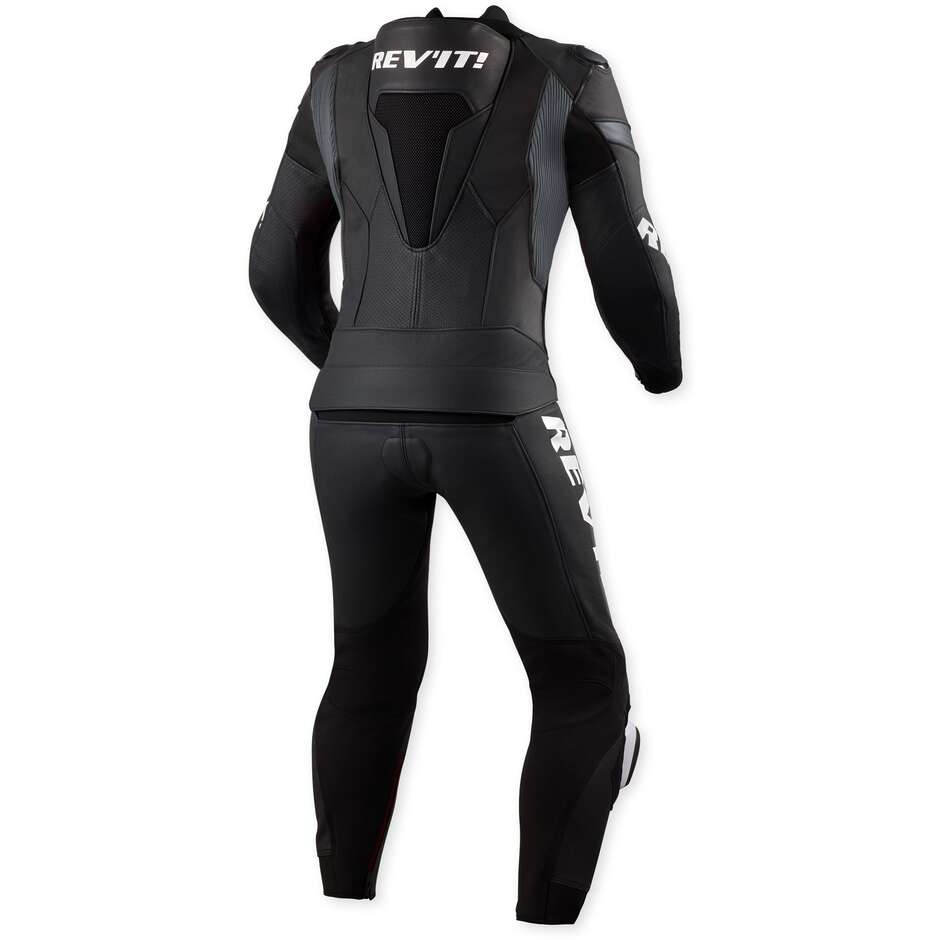 Rev'it Argon 3 Two-Piece Motorcycle Suit Black White