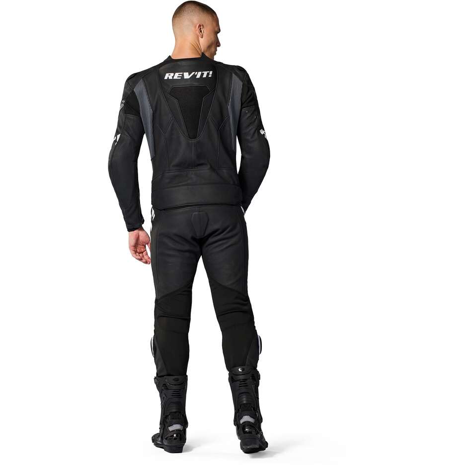 Rev'it Argon 3 Two-Piece Motorcycle Suit Black White