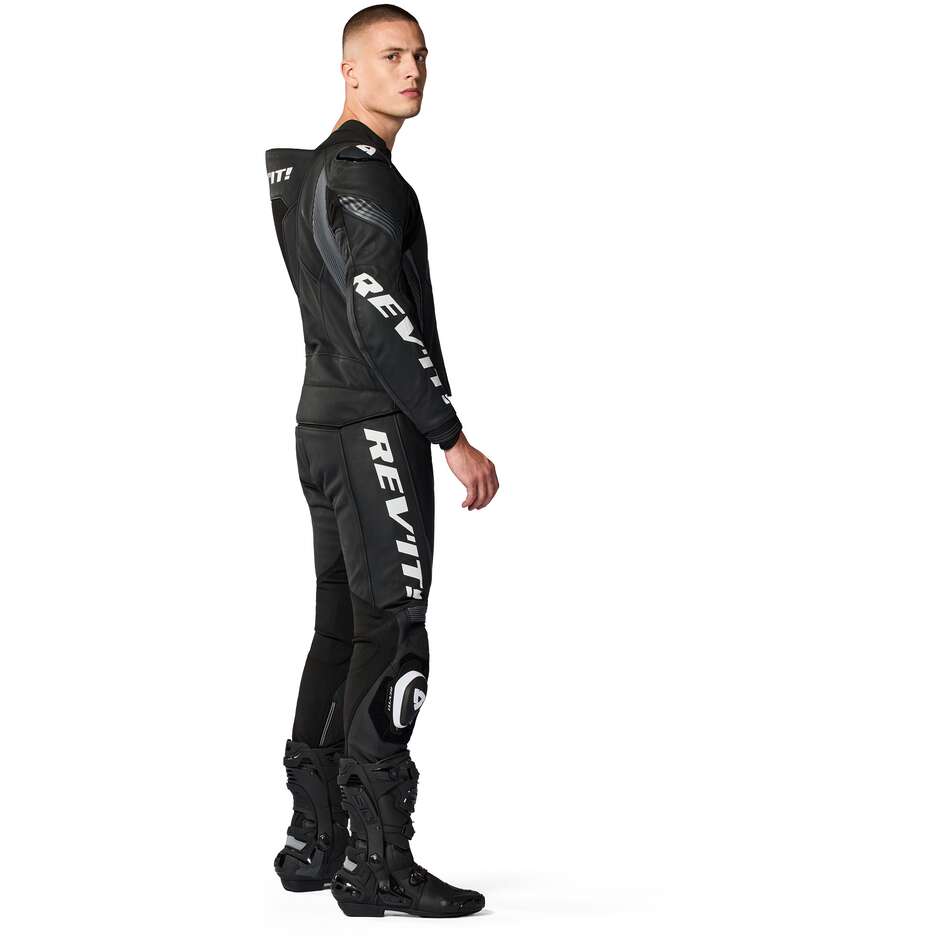 Rev'it Argon 3 Two-Piece Motorcycle Suit Black White