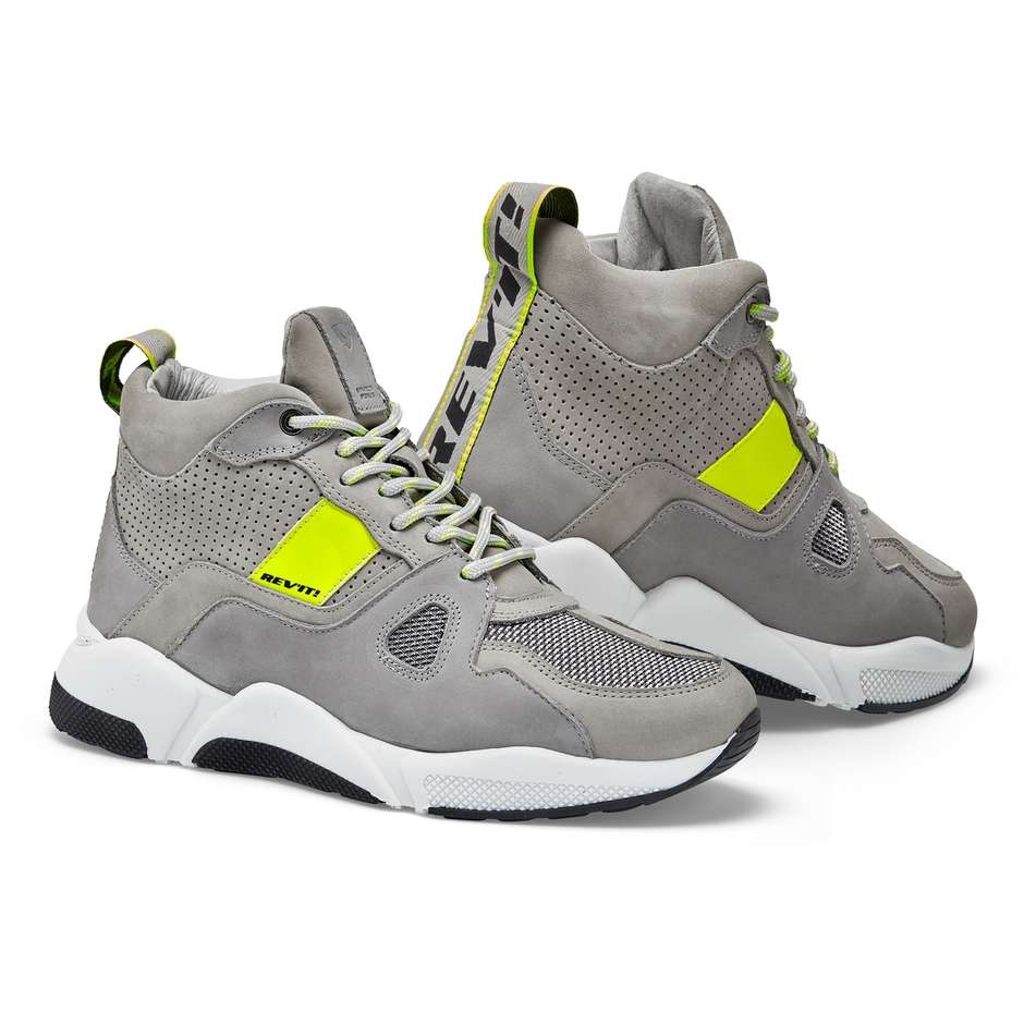 Rev'it ASTRO Sport Motorcycle Shoes Light Gray Neon Yellow