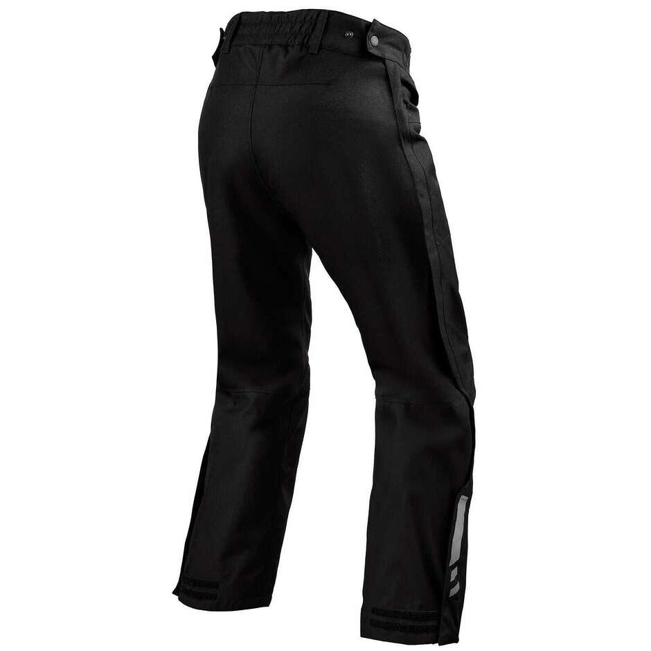 Rev'it Axis 2 H2O Motorcycle Waterproof Overtrousers Black - SHORTED