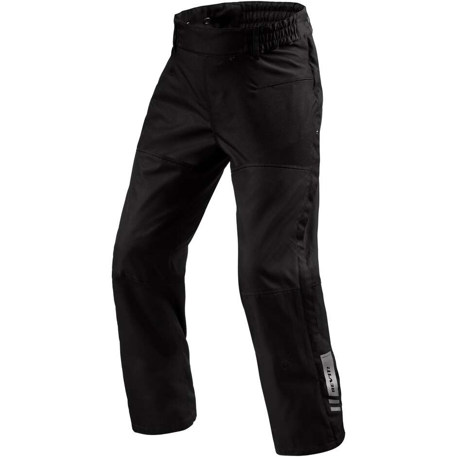 Rev'it Axis 2 H2O Motorcycle Waterproof Overtrousers Black - STRETCHED