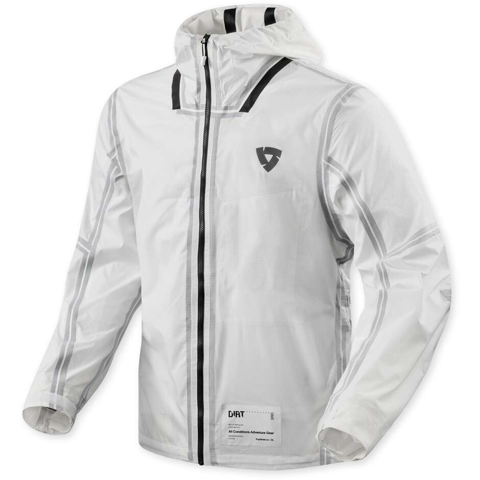 Rev'it Barrier 2 H2O Motorcycle Rain Jacket White