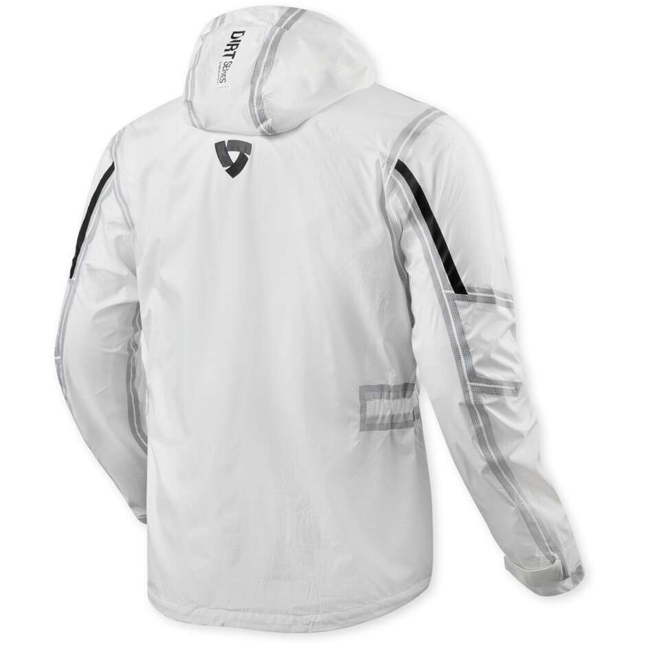 Rev'it Barrier 2 H2O Motorcycle Rain Jacket White