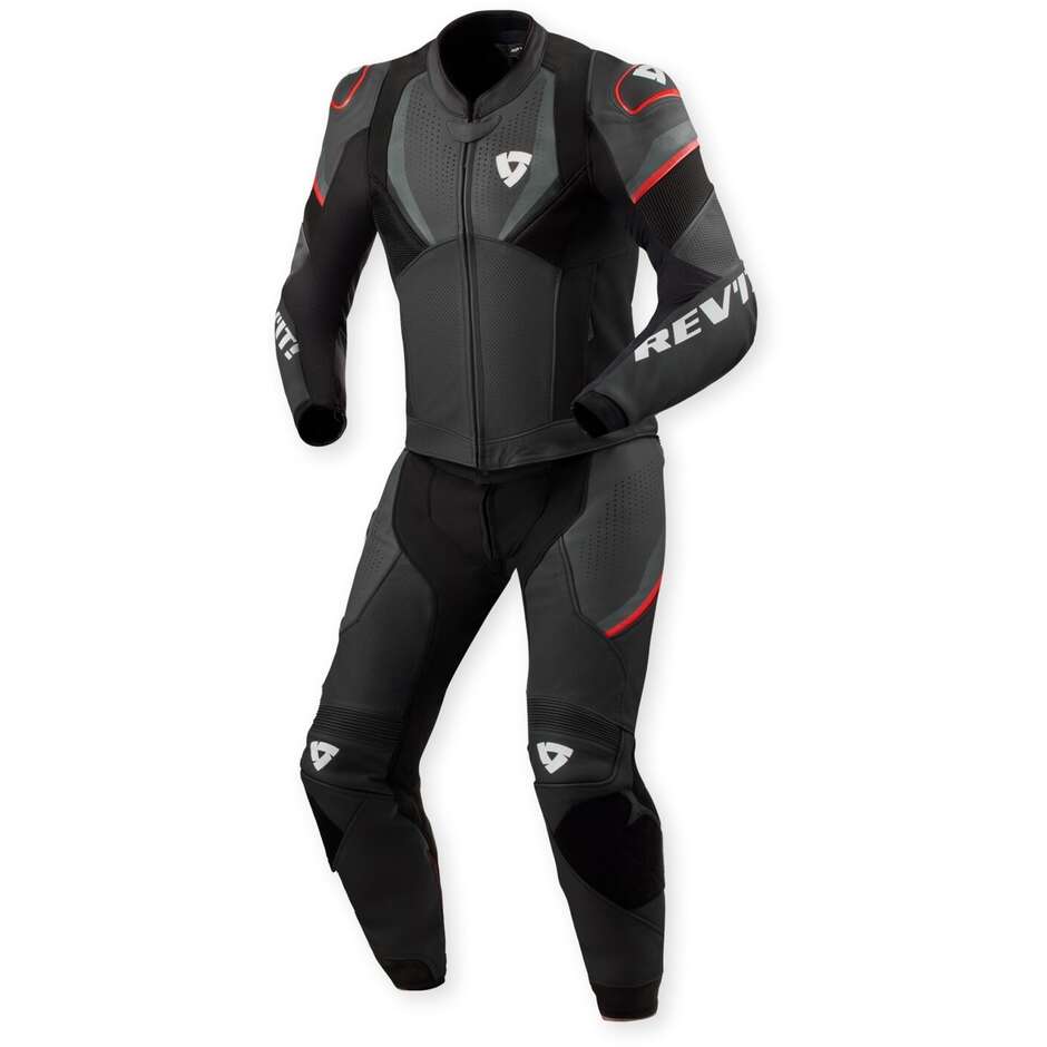 Rev'it Beta 2 Teilbarer Motorradanzug Schwarz Anthrazit