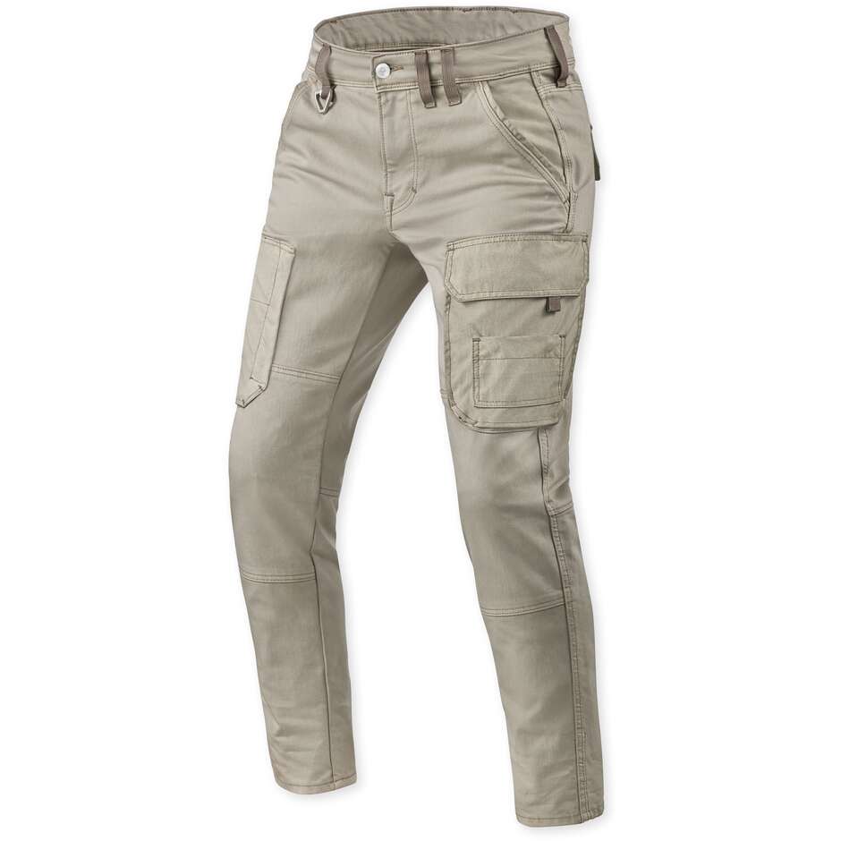 Rev'it Brant Slim Cargo Motorcycle Jeans Sand L34