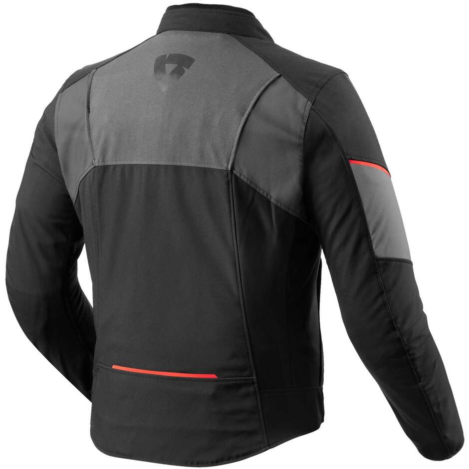 Rev'it CATALYST H2O Motorcycle Fabric Jacket Black Gray