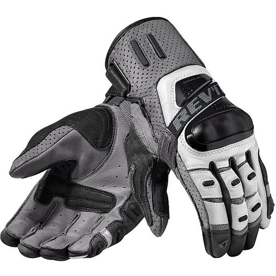 Rev'it CAYENNE PRO Silver Touring Leather Motorcycle Gloves