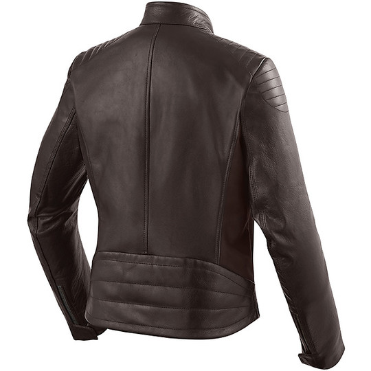 Motorradjacke Aus Echtem Leder, Dunkelbraun Mit UK-Flagge – Vintage-Biker-Style