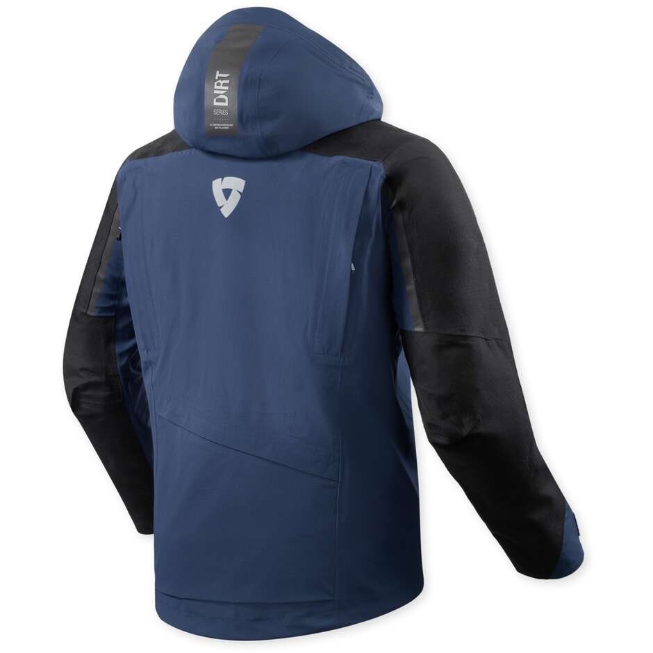 Rev'it Component 3 H2O Motorcycle Jacket Black Dark Blue