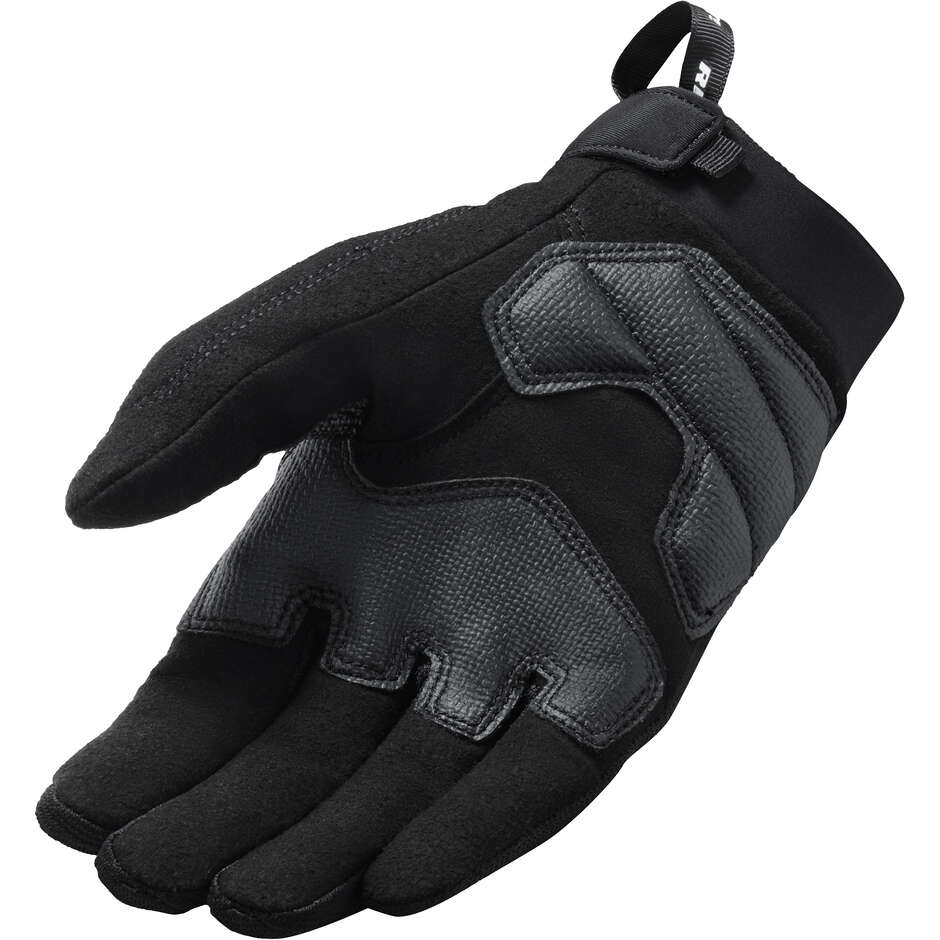 Rev'it CONTINENT Black Fabric Motorcycle Gloves