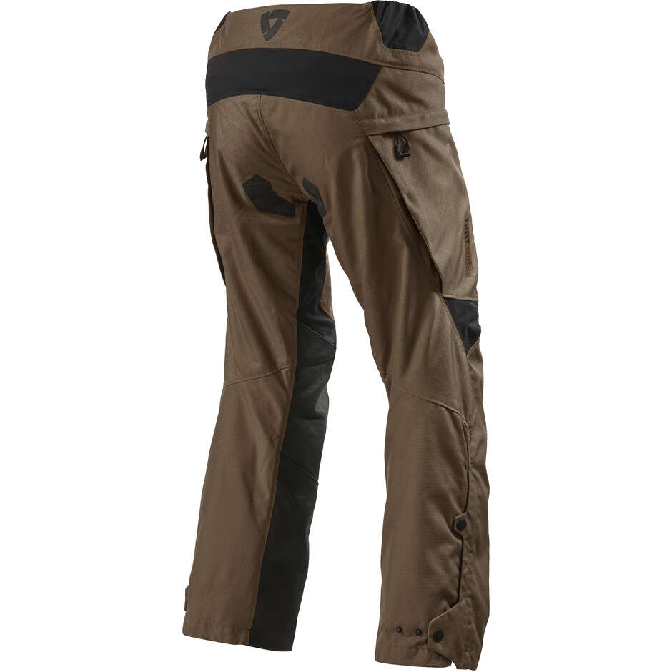 Rev'it CONTINENT Brown Motorcycle Touring Pants EXTENDED