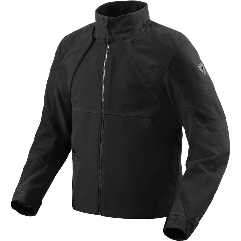 Rev'it CONTINENT Windproof Softshell Motorcycle Jacket Black