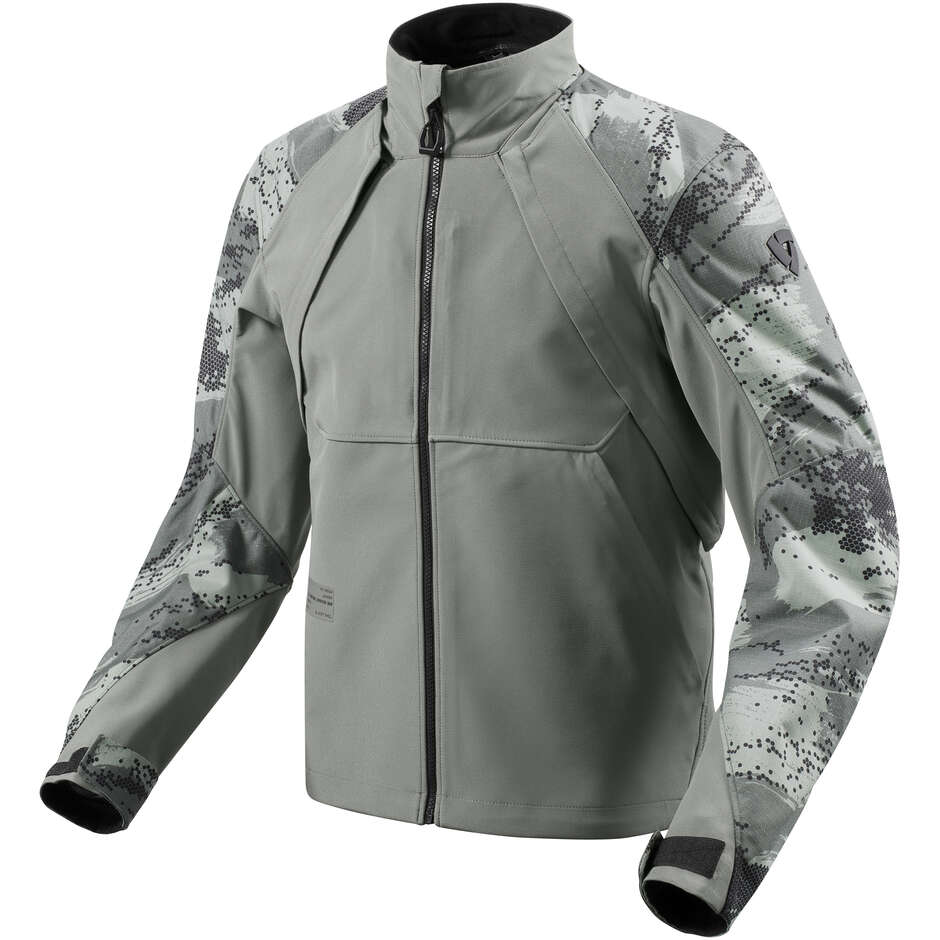 Rev'it CONTINENT Windproof Softshell Motorcycle Jacket Medium Grey