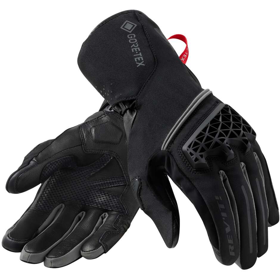 Rev'it CONTRAST GTX Touring Motorcycle Gloves Black Gray