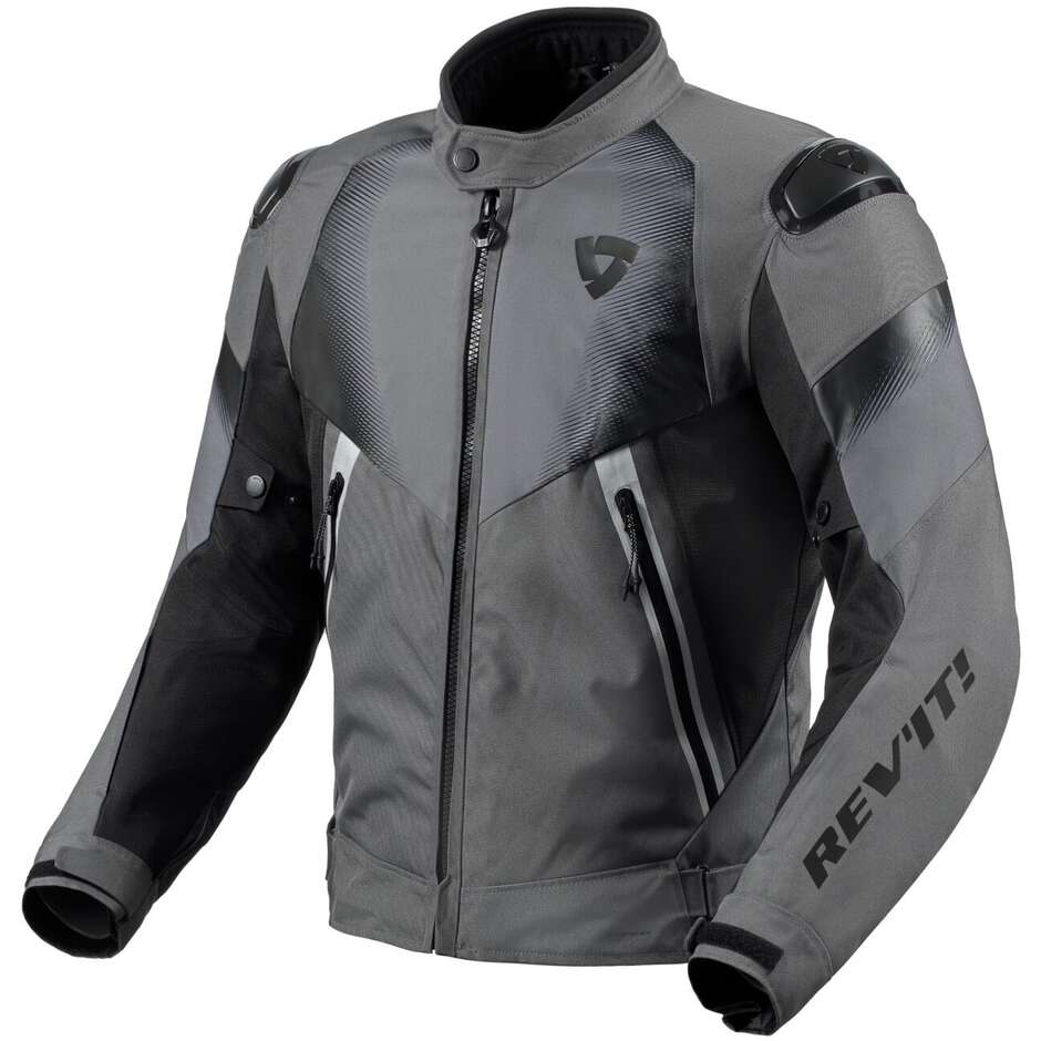 Rev'it CONTROL H2O Fabric Motorcycle Jacket Grey Black