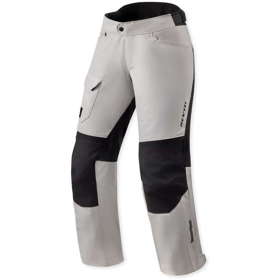Rev'it Convergent H2O Ladies Motorcycle Pants Silver Black Standard