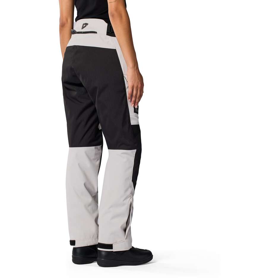Rev'it Convergent H2O Ladies Motorcycle Pants Silver Black Standard