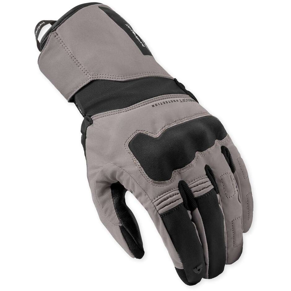 Rev'it Convergent H2O Motorradhandschuhe Grau Schwarz