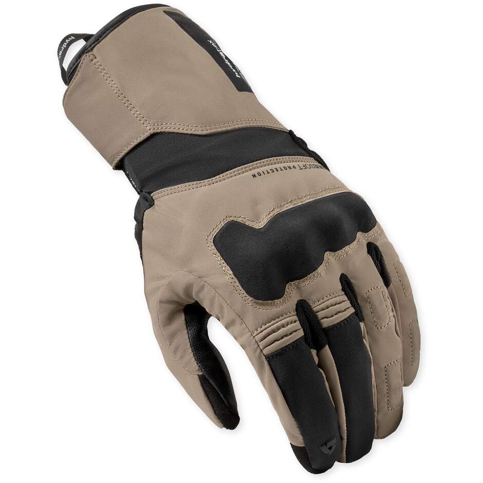 Rev'it Convergent H2O Motorradhandschuhe Sand Schwarz