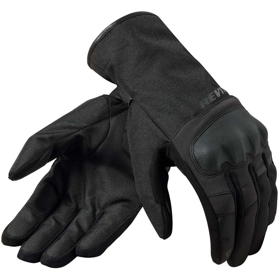 Rev'it CROYDON H2O Fabric Motorcycle Gloves Black