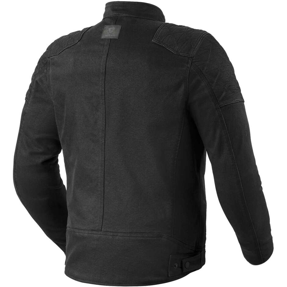 Rev'it DALE Black Motorcycle Fabric Jacket
