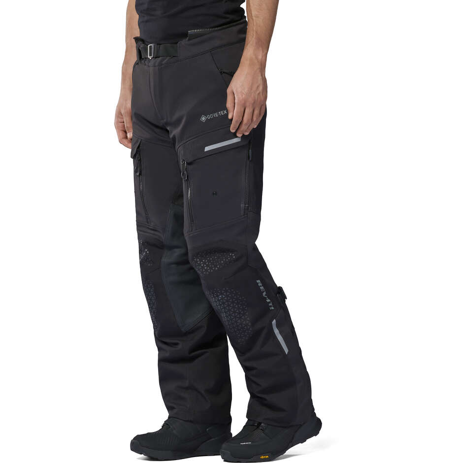 REV'IT Defender 4 GTX Motorradhose Schwarz Kurz