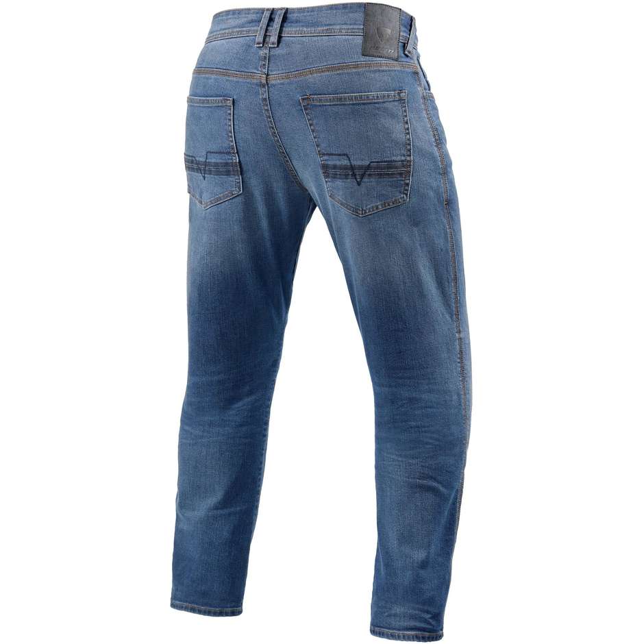Rev'it DETROIT 2 TF Motorcycle Jeans Blue Classic Washed L32