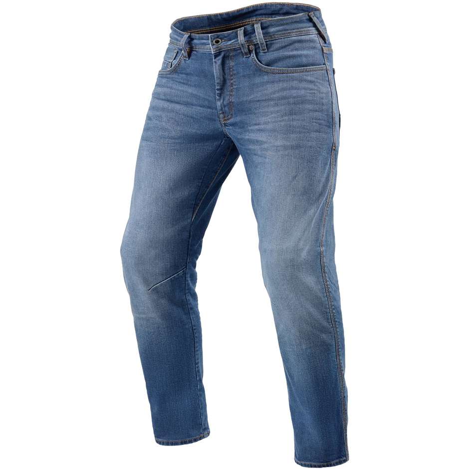 Rev'it DETROIT 2 TF Motorcycle Jeans Blue Classic Washed L34
