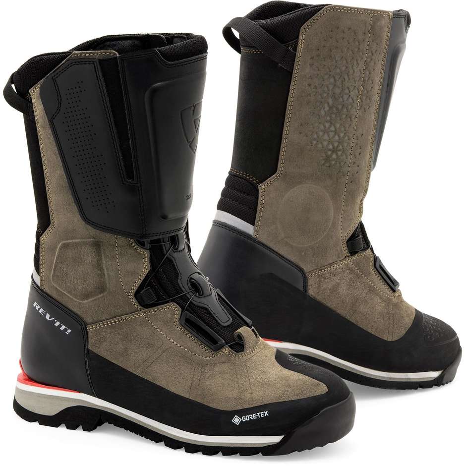 Rev'it DISCOVERY GTX Adventure Motorcycle Boots Brown
