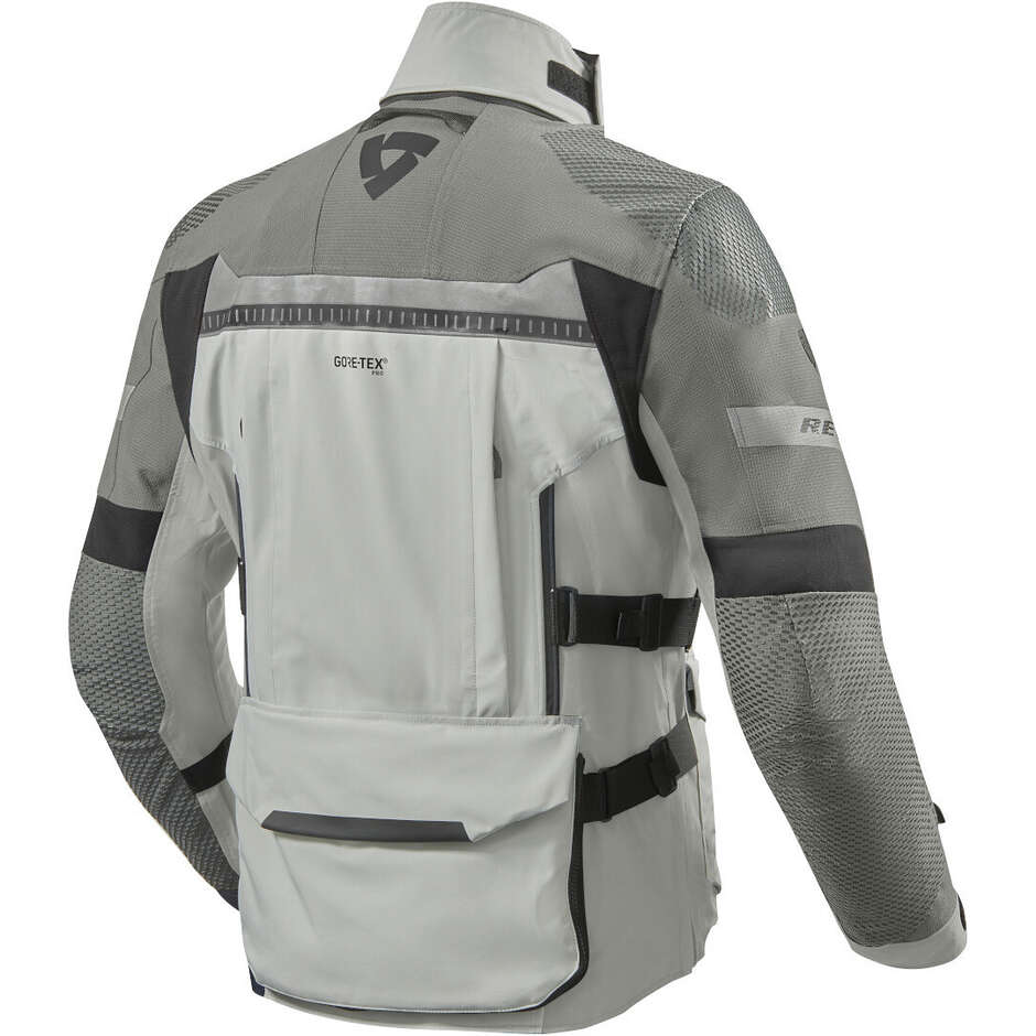 Rev'it Dominator 3 GTX Motorcycle Jacket, Anthracite Silver