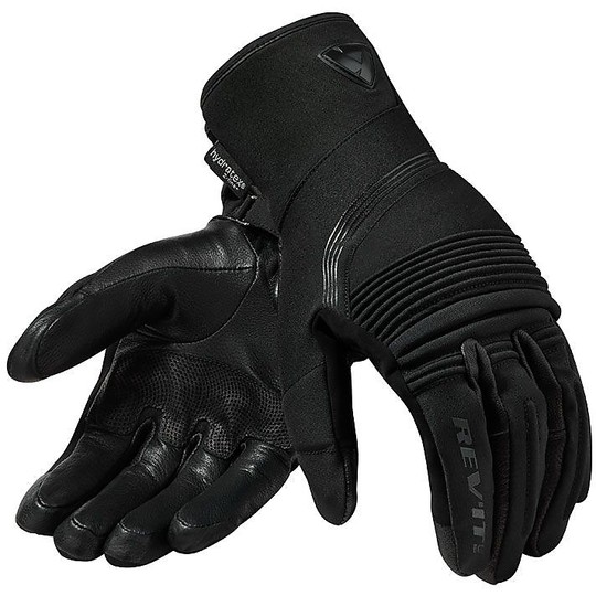 Rev'it DRIFTER 3 H2O LADIES Black Leather Motorcycle Gloves