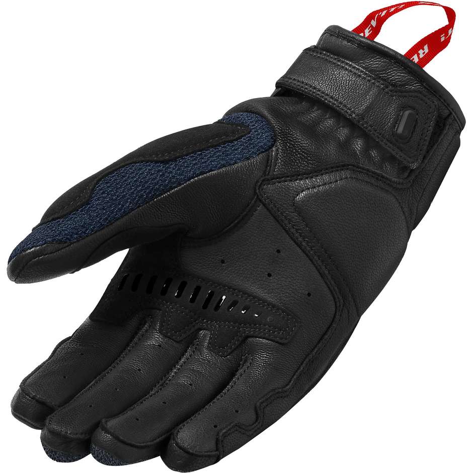 Rev'it DUTY Black Blue Summer Motorcycle Gloves