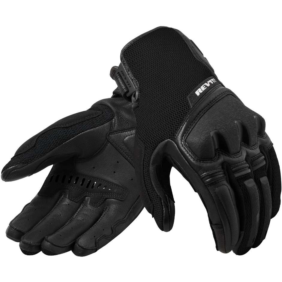 Rev'it DUTY Black Summer Motorcycle Gloves