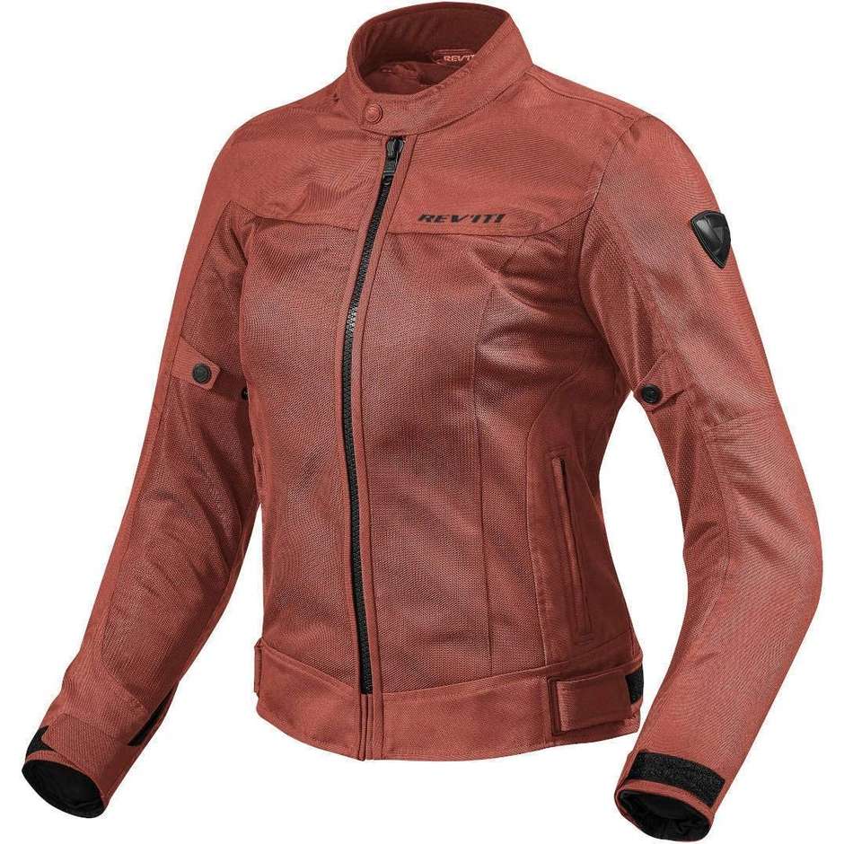 Rev'it ECLIPSE LADIES Burgundy Red Perforated Motorcycle Jacket for Women