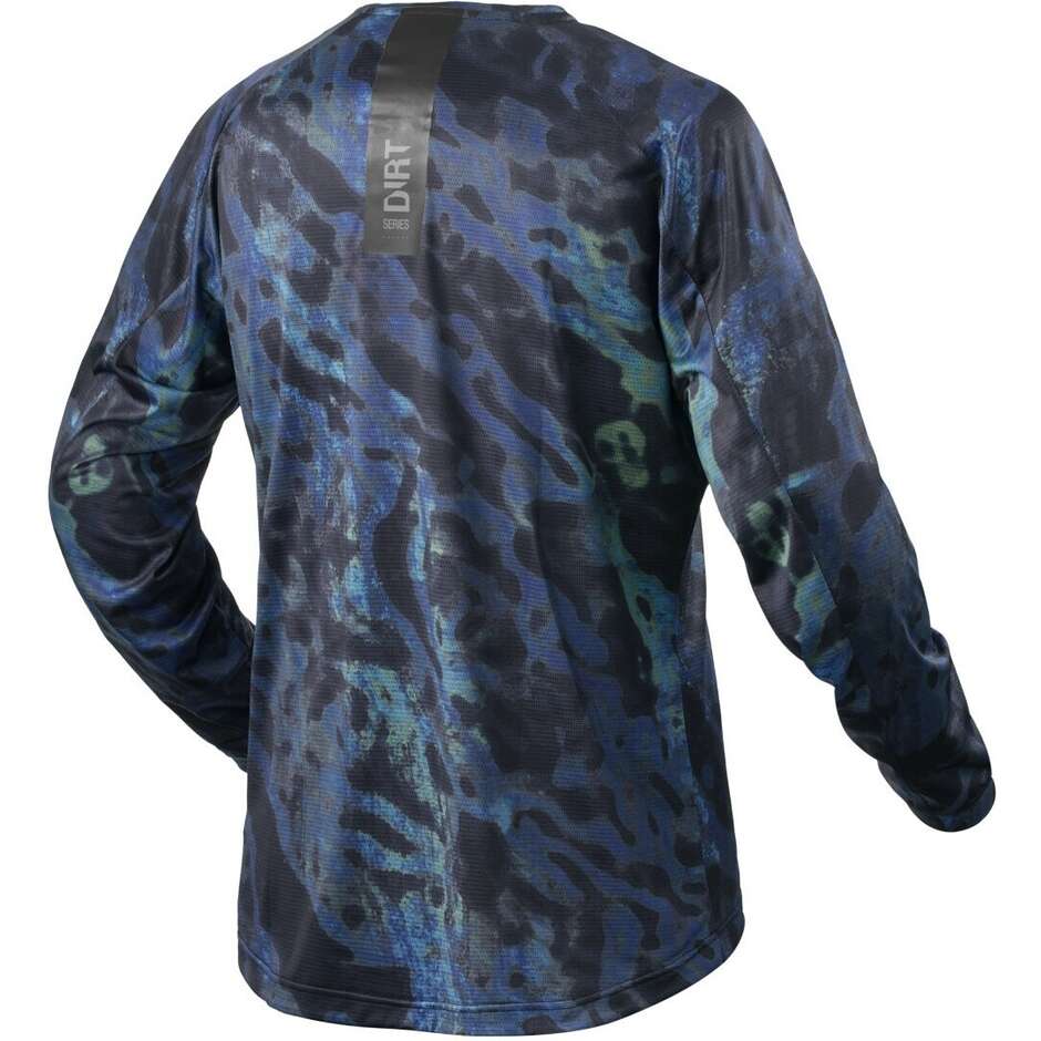 Rev'it Emulsion Motorcycle Jerseys Blue Black
