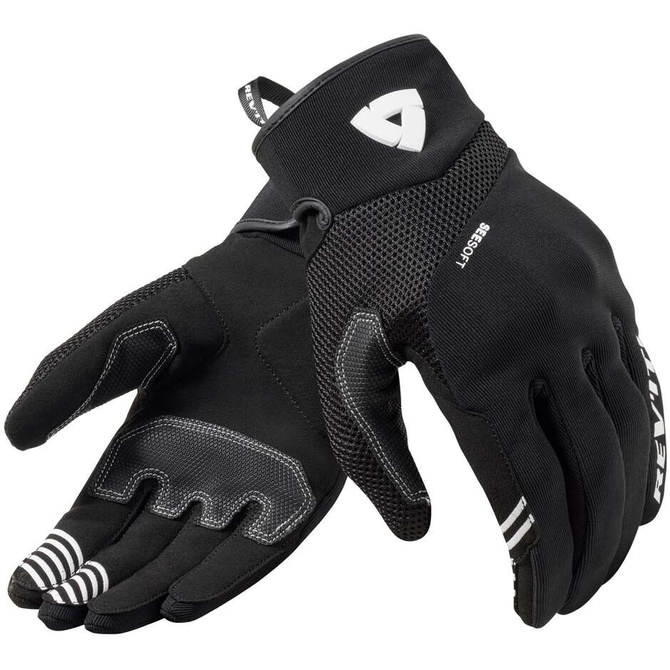 Rev'it ENDO LADIES Damen Motorradhandschuhe Schwarz Weiß