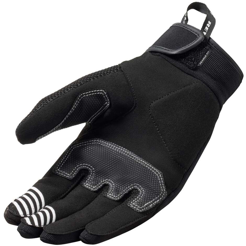 Rev'it ENDO LADIES Damen Motorradhandschuhe Schwarz Weiß