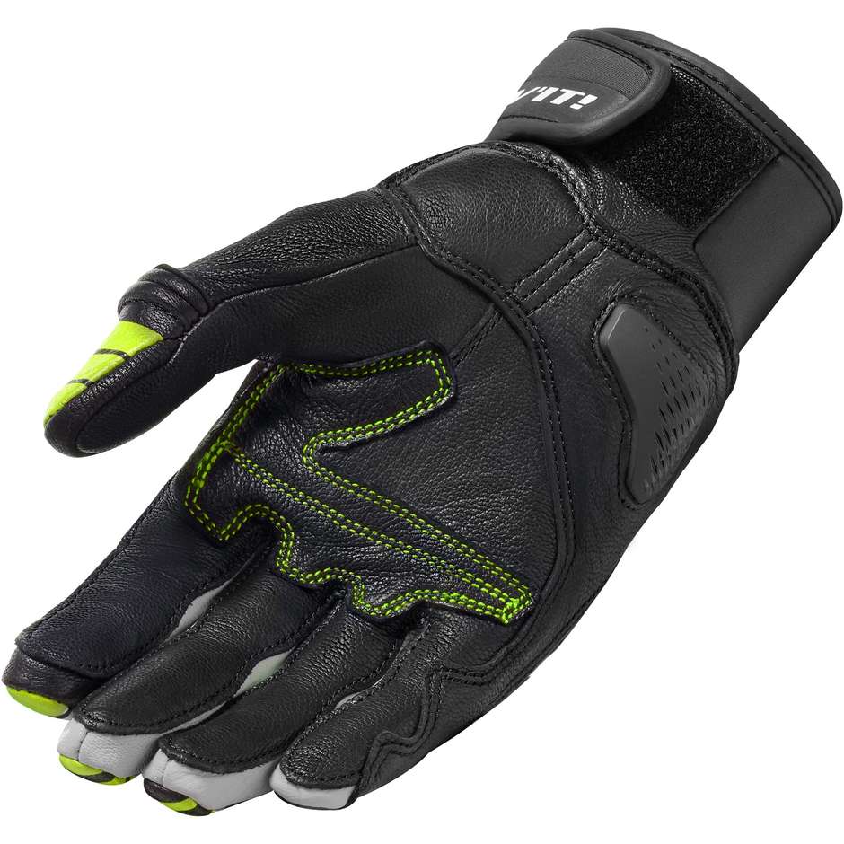 Rev'it ENERGY Sport Motorcycle Gloves Black Yellow Neon
