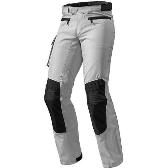 Rev'it Enterprise 2 (Standard) Pantalon de moto en tissu argenté