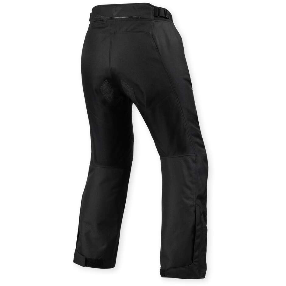 Rev'it Factor 5 H2O Damen Schwarze kurze Motorradhose