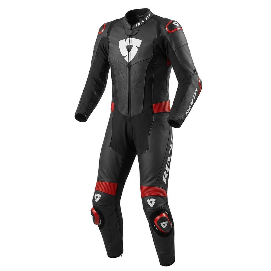 Rev'it FIGHTER One-Piece Motorcycle Suit Black/Red