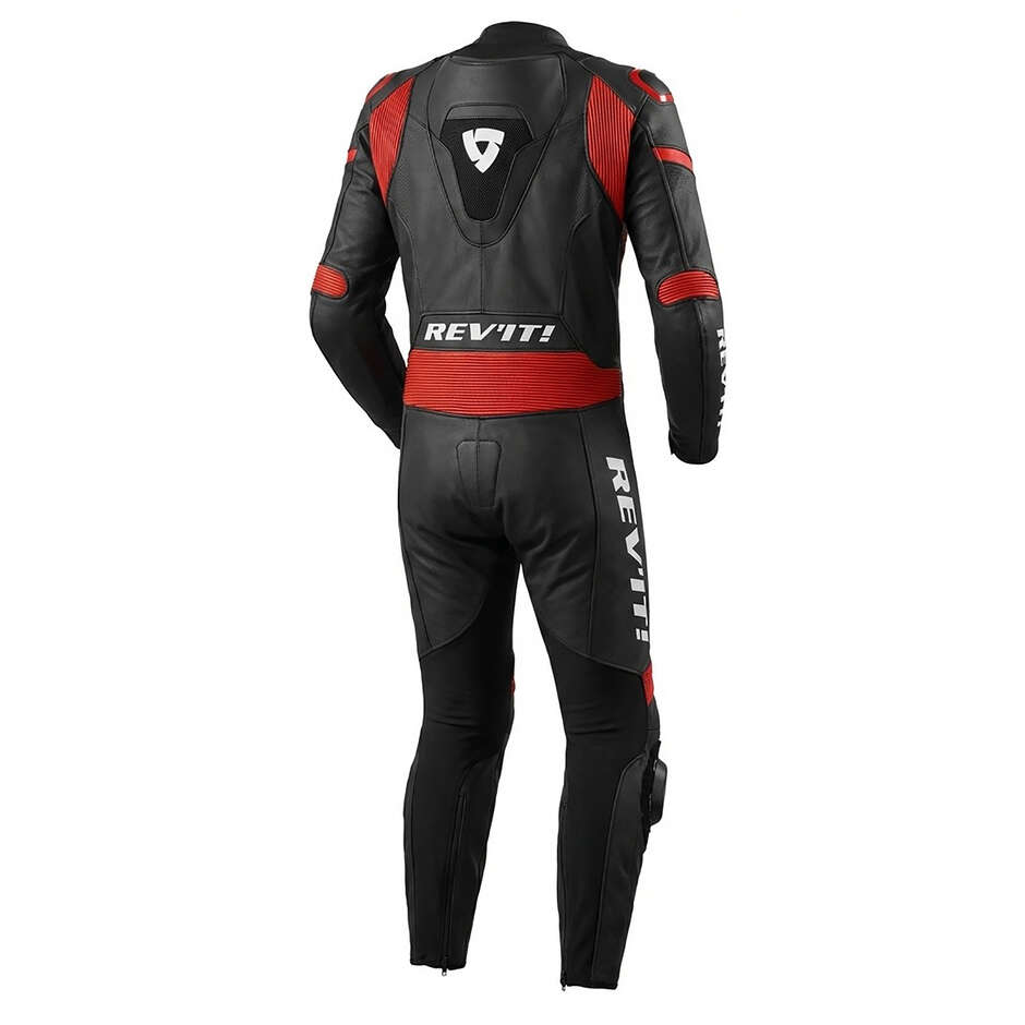 Rev'it FIGHTER One-Piece Motorcycle Suit Black/Red