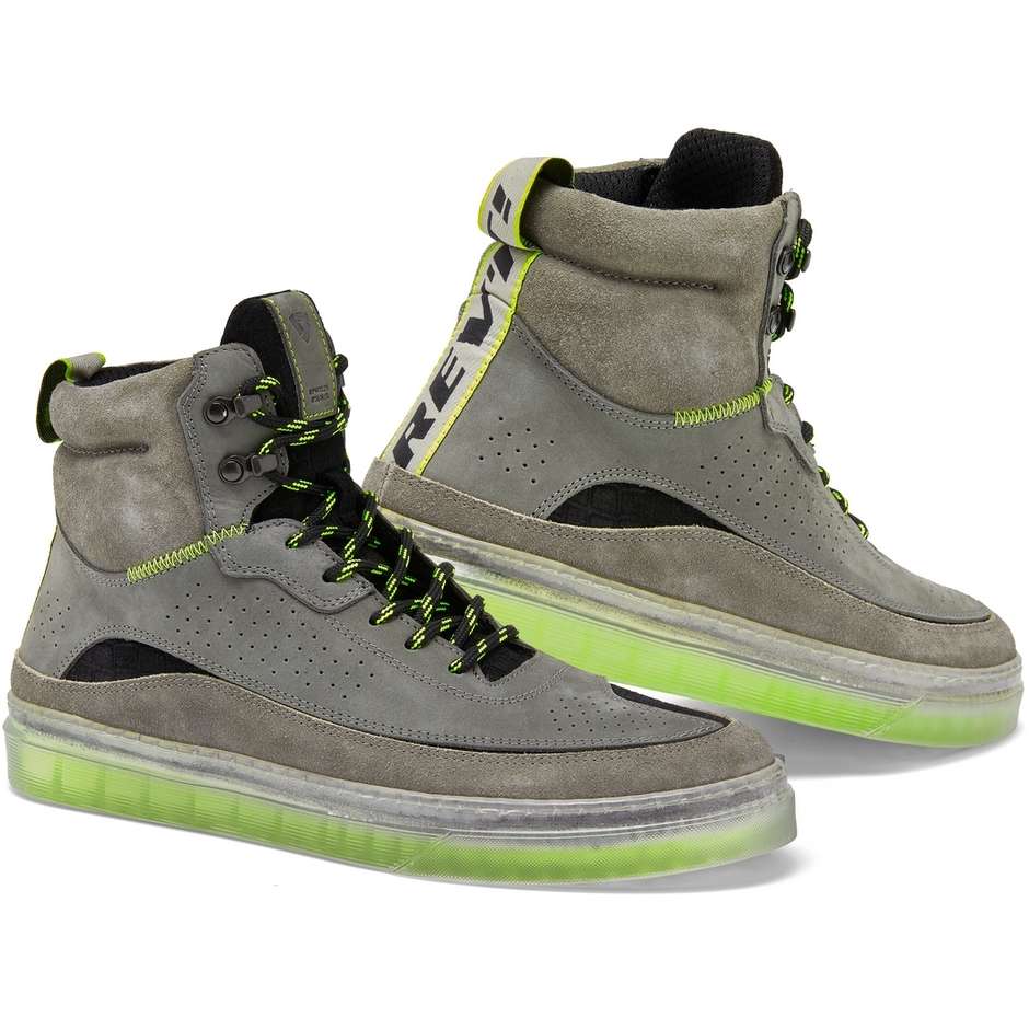 Rev'it FILTER Motorcycle Shoes Gray Neon Yellow
