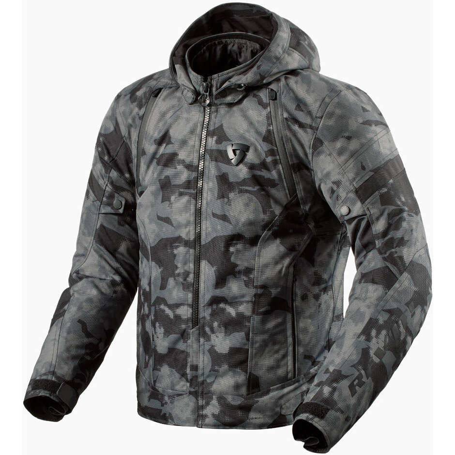 Rev'it FLARE 3 H2O Motorcycle Jacket, Dark Grey Camouflage